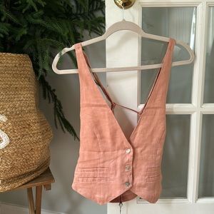 VRG GRL Linen Vest
